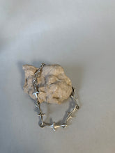 Load image into Gallery viewer, Sterling silver chain bracelet, cast from individual succulent leaves
