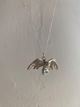 Load image into Gallery viewer, Sterling Silver winged Penis Charm Necklace
