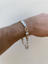 Load image into Gallery viewer, Sterling silver chain bracelet, with phallus charms as links, this bracelet is made to order:)
