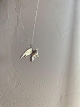 Load image into Gallery viewer, Sterling Silver winged Penis Charm Necklace
