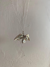 Load image into Gallery viewer, Sterling Silver winged Penis Charm Necklace
