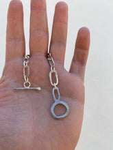 Load image into Gallery viewer, Shibuichi &amp; Sterling Silver Chain Bracelet, Organic Links
