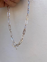 Load image into Gallery viewer, Shibuichi &amp; Sterling Silver Chain Necklace, Organic Links
